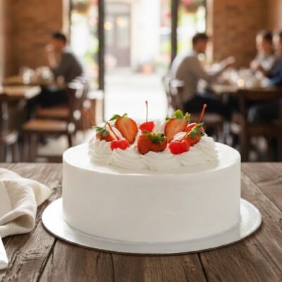 Tort cu blat alb in frisca