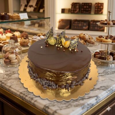 Tort amandina in ciocolata