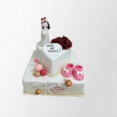 Tort cununie si botez