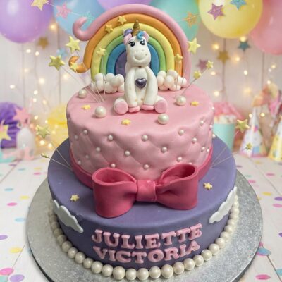 Tort unicorn cu etaj