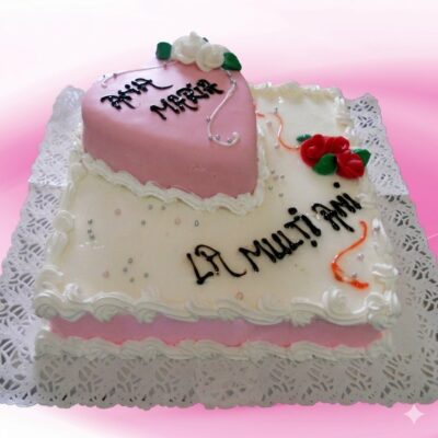 Tort cu etaj inimioara